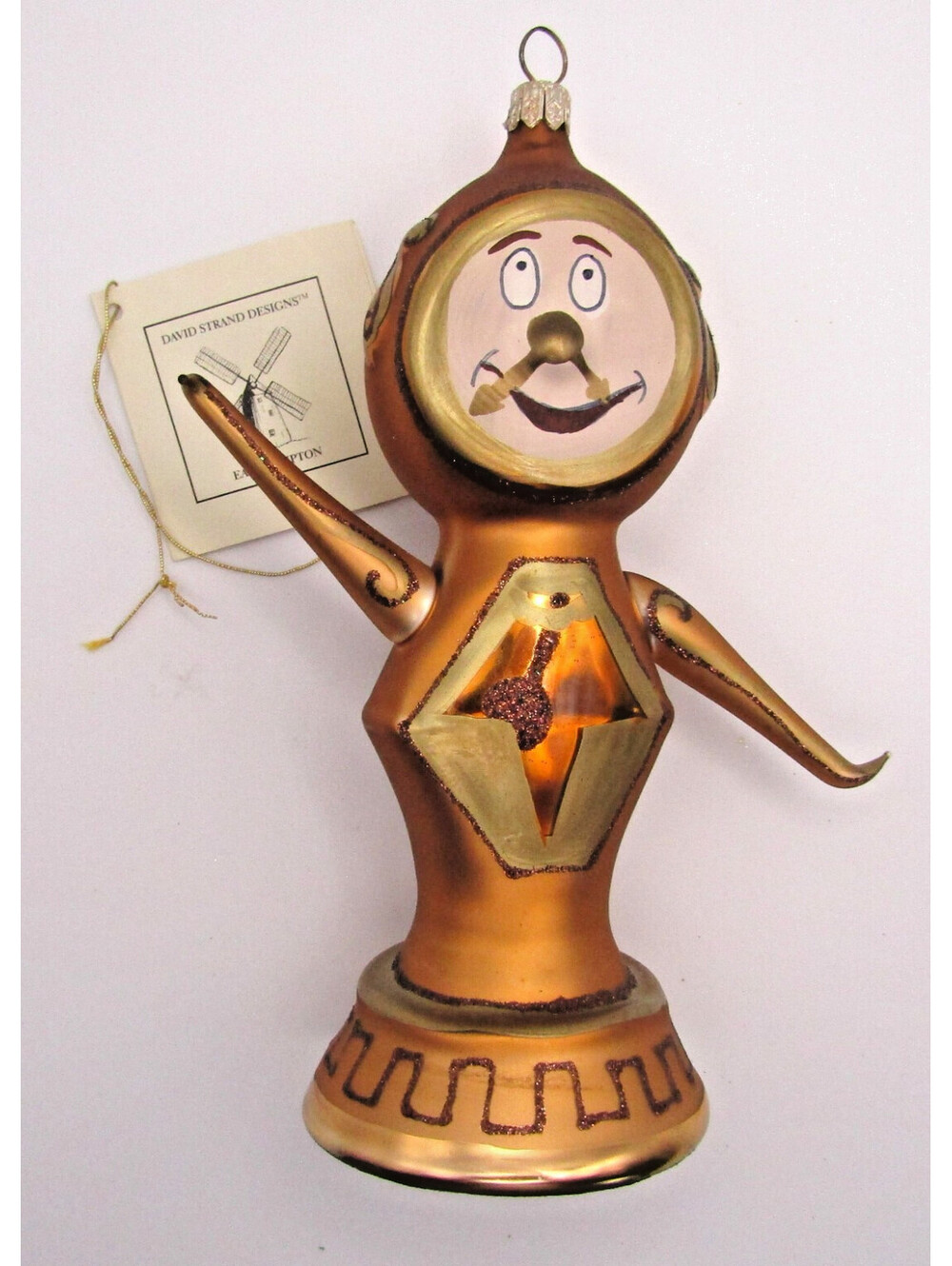 David Strand Designs Cogsworth Ornament Disney’s Beauty and the Beast